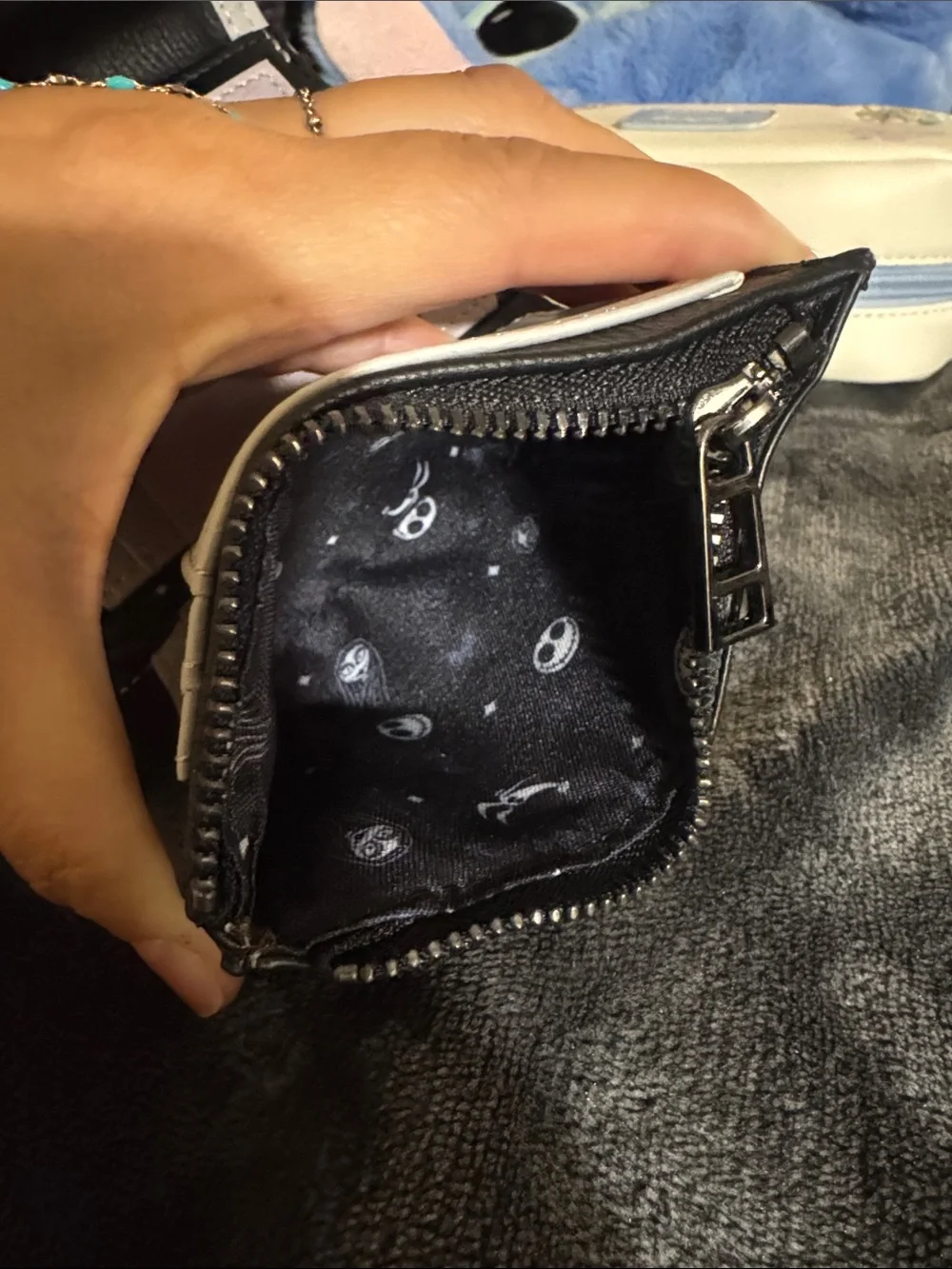 The Nightmare Before Christmas Black and Cream Wallet Purse